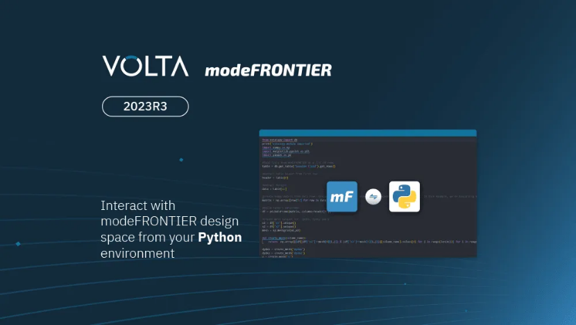 modeFRONTIER及VOLTA 2023R3版本发布(图1)