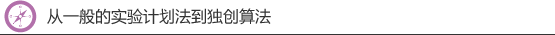 从一般的实验计划法到独创算法法 从一般的实验计划法到独创算法法